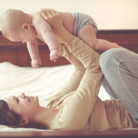 Mother and Baby in Healthy Home
